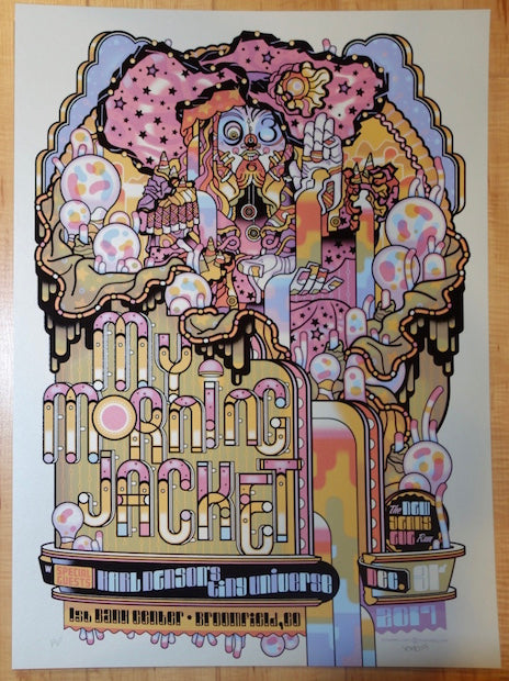 2017 My Morning Jacket - Broomfield III Green Variant Concert Poster by Guy Burwell