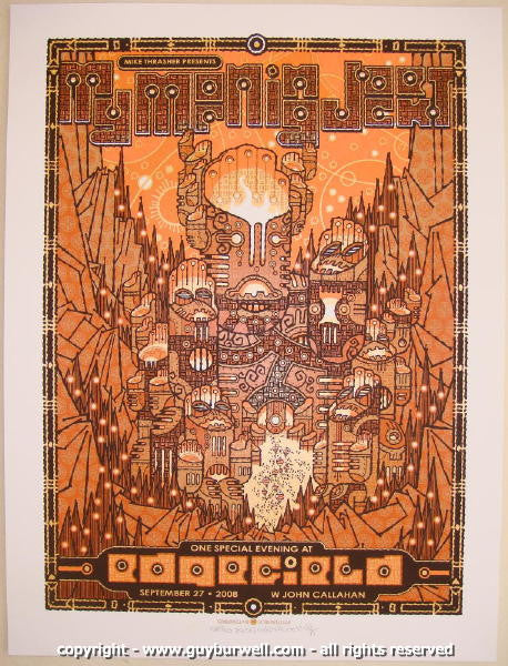 2008 My Morning Jacket - Troutdale Concert Poster by Guy Burwell