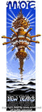 2005 Moe - NYE Silkscreen Concert Poster by Emek