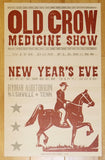 2016 Old Crow Medicine Show - NYE Nashville Letterpress Concert Poster by Hatch Show Print