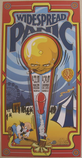 2001 Widespread Panic - Macon/Savannah Concert Poster - Clements