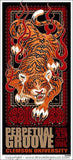 2007 Perpetual Groove - Clemson Silkscreen Concert Poster - Wood