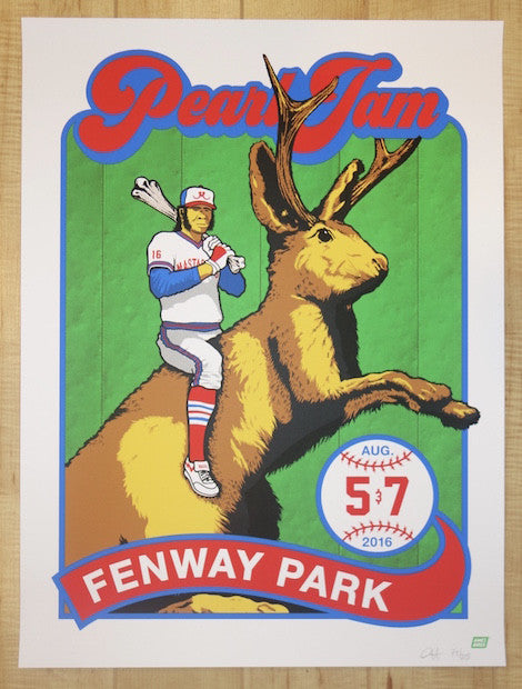 2016 Pearl Jam - Boston II Silkscreen Concert Poster by Ames AP