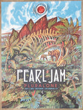 2022 Pearl Jam - Los Angeles II Silkscreen Concert Poster by Zeb Love