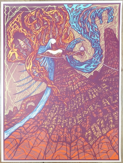 2022 Pearl Jam - Phoenix Silkscreen Concert Poster by Brad Klausen