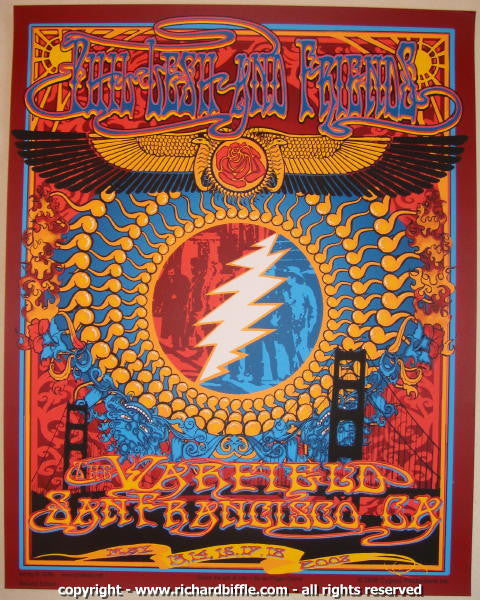 2008 Phil Lesh and Friends - Warfield Concert Poster by Biffle
