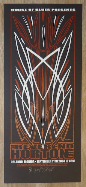 2004 Reverend Horton Heat - Orlando Silkscreen Concert Poster by Jeral Tidwell