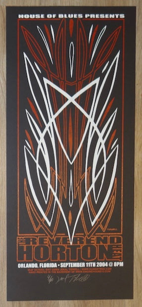 2004 Reverend Horton Heat - Orlando Silkscreen Concert Poster by Jeral Tidwell