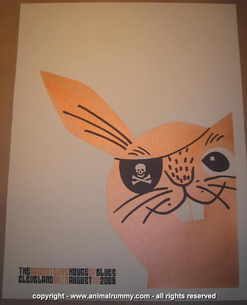 2006 The Raconteurs - Cleveland Silkscreen Concert Poster by Rob Jones