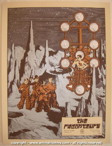 2008 The Raconteurs - Ferrara Silkscreen Concert Poster by Rob Jones