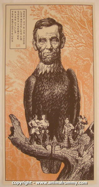 2008 The Raconteurs - Los Angeles II Silkscreen Concert Poster by Rob Jones