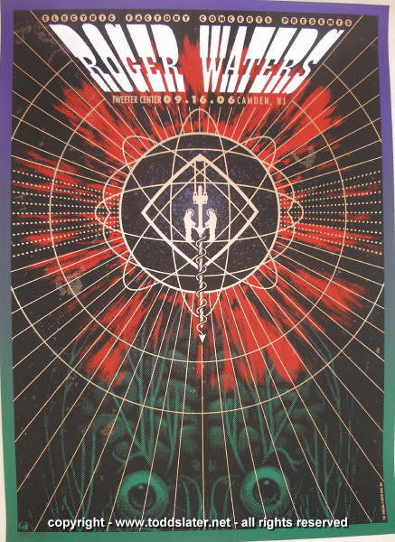 2006 Roger Waters - Camden Silkscreen Concert Poster by Todd Slater
