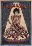 2008 Siouxsie - Blue Silkscreen Concert Poster by Emek