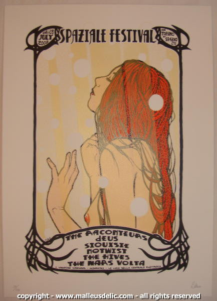 2008 Spaziale Festival - Silkscreen Concert Poster by Malleus