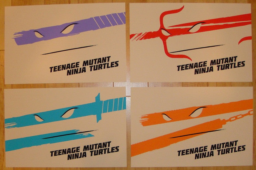 2013 "Teenage Mutant Ninja Turtles" - 4 Poster Set by Preksta