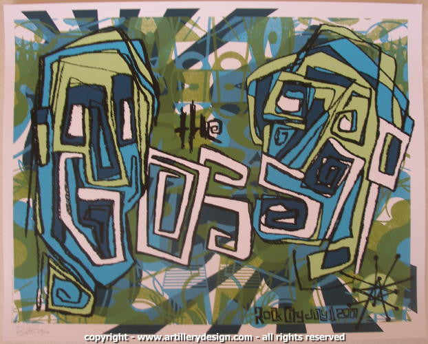 2007 The Gossip - Silkscreen Concert Poster by Brad Klausen