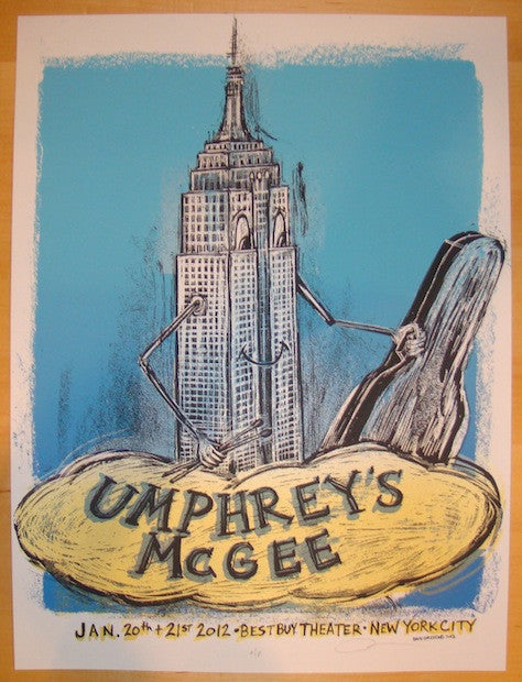 2012 Umphrey's McGee - NYC Concert Poster by Dan Grzeca