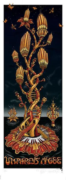 2012 Umphrey's McGee - NYE Atlanta Night Variant Concert Poster by Emek