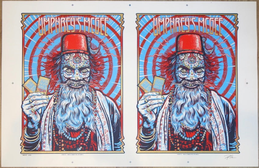 2015 Umphrey's McGee - Athens Uncut Silkscreen Concert Posters by Zoltron