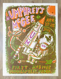2015 Umphrey's McGee - Minneapolis Linocut Concert Poster by Jim Pollock