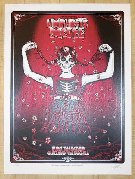 2016 Umphrey's McGee - Oakland Silkscreen Concert Poster by Zoltron