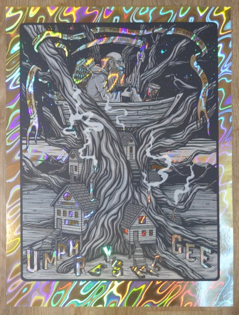 2018 Umphrey's McGee - Atlanta NYE Lava Foil Variant Poster by Jim Mazza