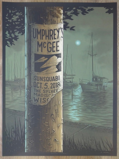 2018 Umphrey's McGee - Madison Silkscreen Concert Poster by Justin Santora