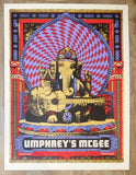 2018 Umphrey's McGee - Oakland Silkscreen Concert Poster by Nate Duval