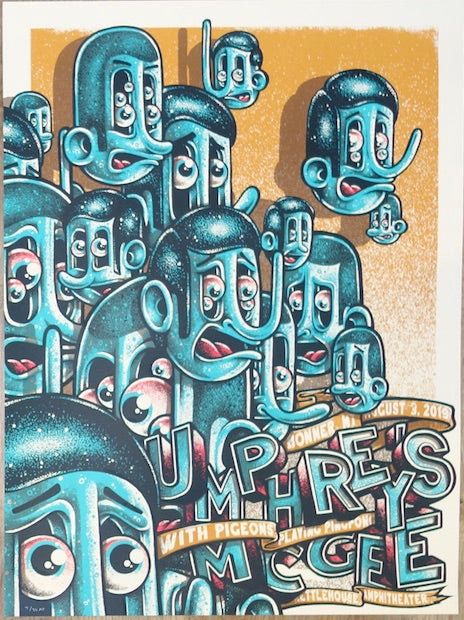 2019 Umphrey's McGee - Bonner Silkscreen Concert Poster by Twin Home Prints