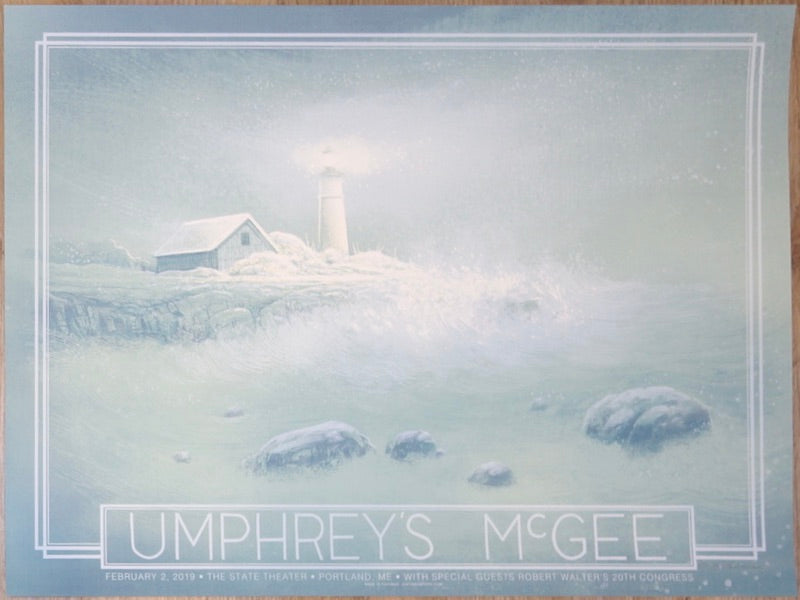 2019 Umphrey's McGee - Portland Silkscreen Concert Poster by Justin Santora
