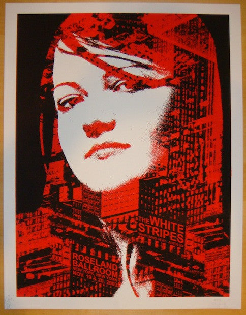 2003 The White Stripes - NYC II Silkscreen Concert Poster by Rob Jones