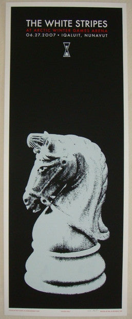 2007 The White Stripes - Iqaluit Silkscreen Concert Poster by Rob Jones