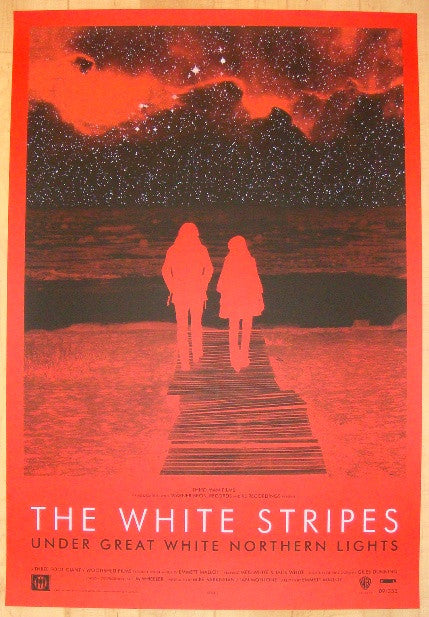 2009 The White Stripes - Silkscreen Movie Poster by Rob Jones