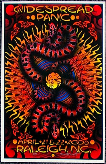 2006 Widespread Panic - Raleigh Concert Poster by Michael Everett