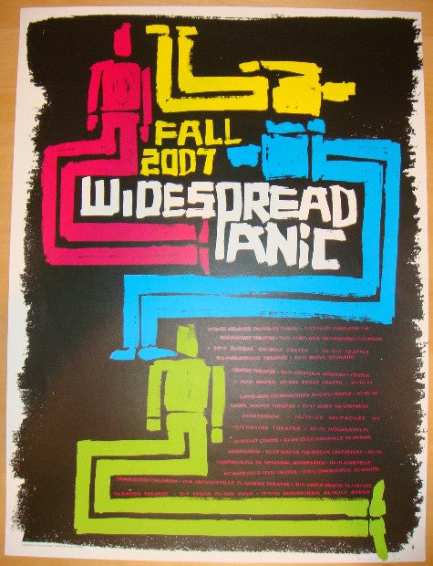 2007 Widespread Panic - Fall Tour Silkscreen Poster by Bilheimer