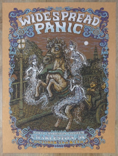 2008 Widespread Panic - Charleston Rust Variant Concert Poster by Marq Spusta