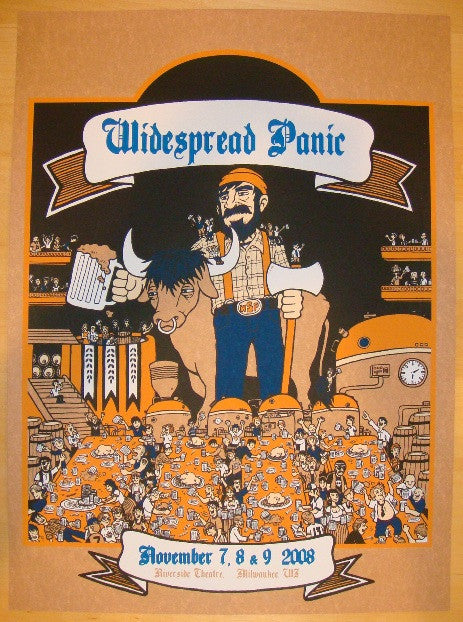 2008 Widespread Panic - Milwaukee Variant Poster by Matt Leunig