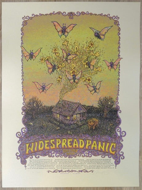 2010 Widespread Panic - Fall Tour Cocoa Variant Concert Poster by Marq Spusta