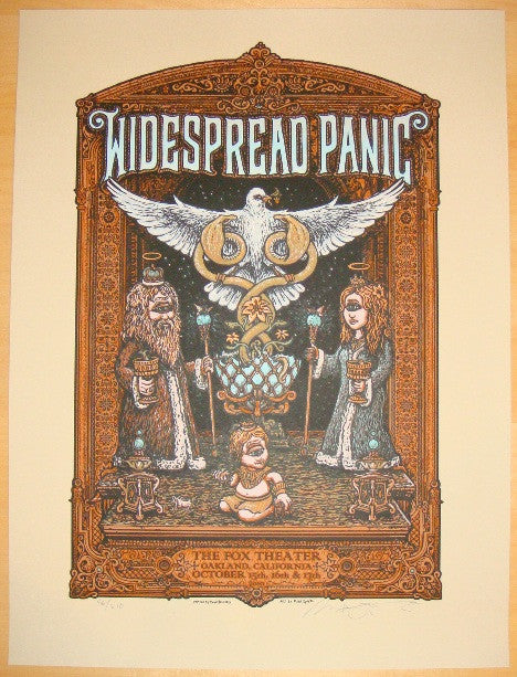 2010 Widespread Panic - Oakland Silkscreen Concert Poster by Marq Spusta