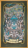 2013 Widespread Panic - Asheville Blue on Green Variant Concert Poster by JT Lucchesi