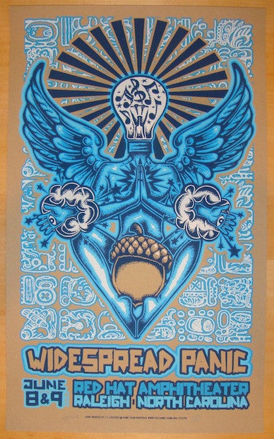 2013 Widespread Panic - Raleigh Concert Poster by JT Lucchesi
