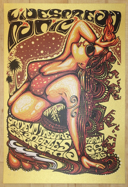 2015 Widespread Panic - Los Angeles II Silkscreen Concert Poster by Jeff Wood