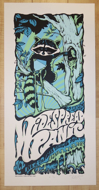 2016 Widespread Panic - Austin AE Silkscreen Concert Poster by Billy Perkins