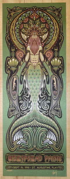 2016 Widespread Panic - St. Augustine II Silkscreen Concert Poster by Jeff Wood