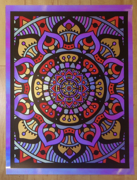 2016 Widespread Panic - Tuscaloosa Gold Iridescent Foil Concert Poster by Nate Duval