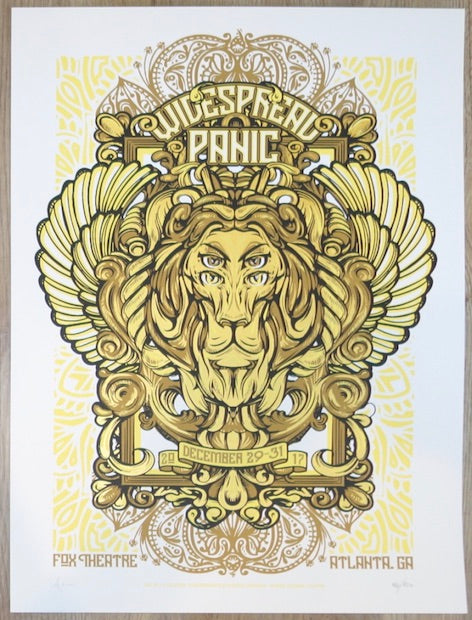 2017 Widespread Panic - Atlanta NYE Silkscreen Concert Poster by JT Lucchesi