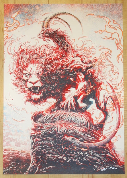 2017 Widespread Panic - Red Rocks Silkscreen Concert Poster by Miles Tsang