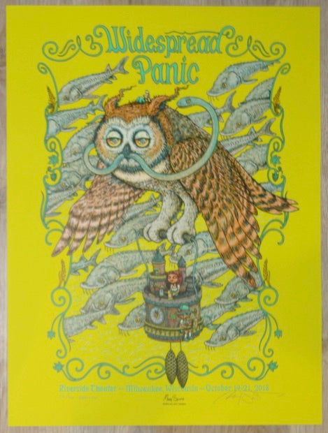 2018 Widespread Panic - Milwaukee Absinthe Variant Concert Poster by Marq Spusta