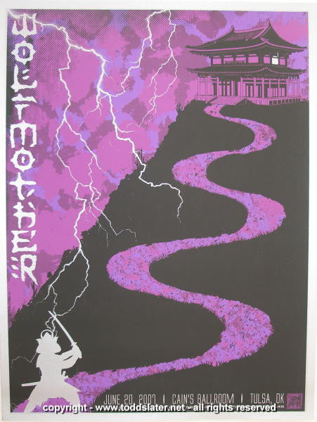 2007 Wolfmother - Tulsa Silkscreen Concert Poster by Todd Slater
