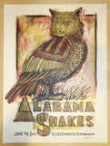 2013 Alabama Shakes - Birmingham Silkscreen Concert Poster by Dan Grzeca